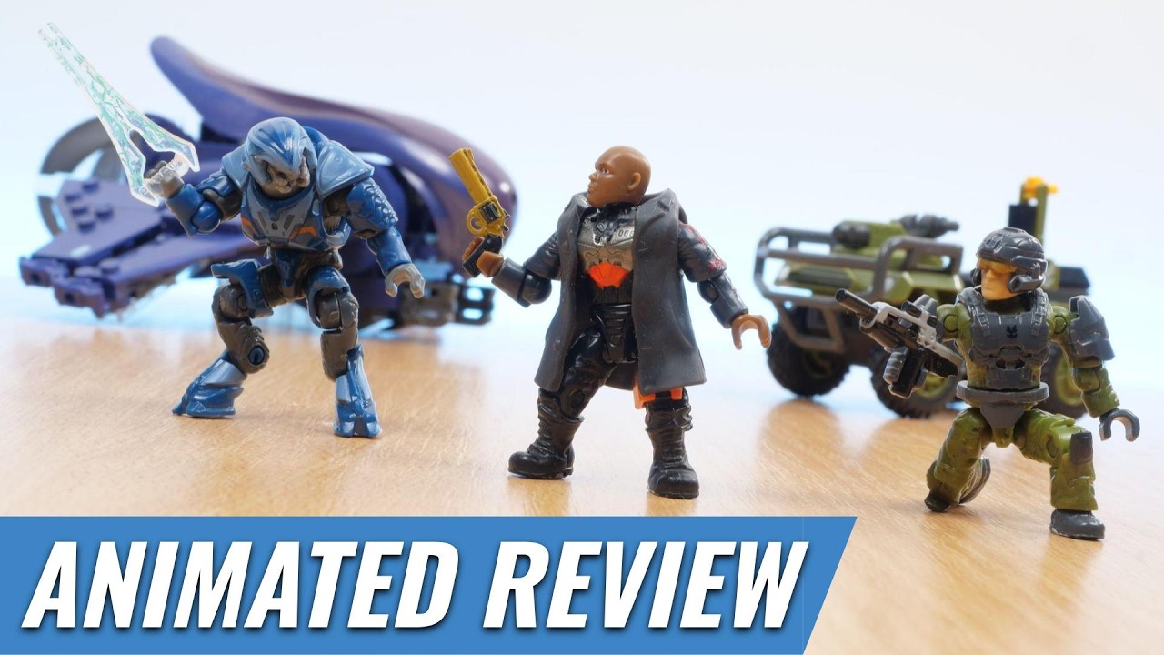 Mongoose и Banshee из сериала Halo &mdash; обзор анимационного набора (стоп-моушен Halo Mega Construx)
