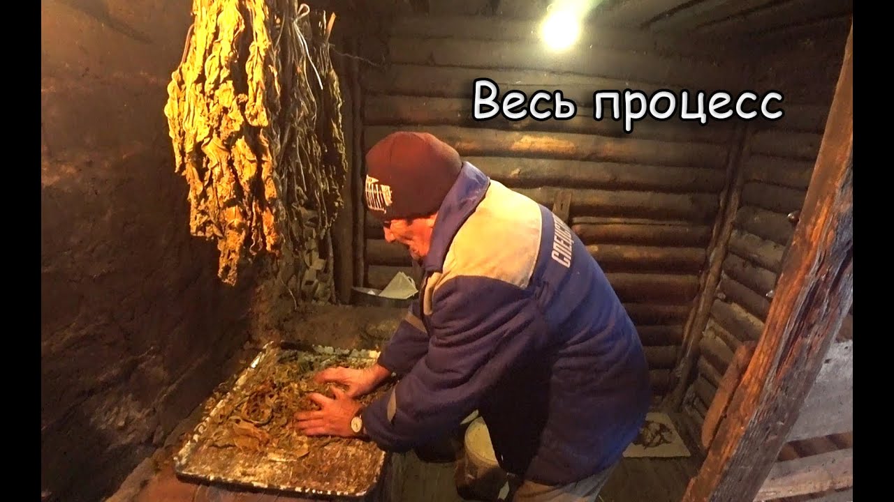 Деревенская Махорка. Сушим, толчём в ступе, шинкуем и пр. Раритет на чердаке. Посылка от подписчицы.