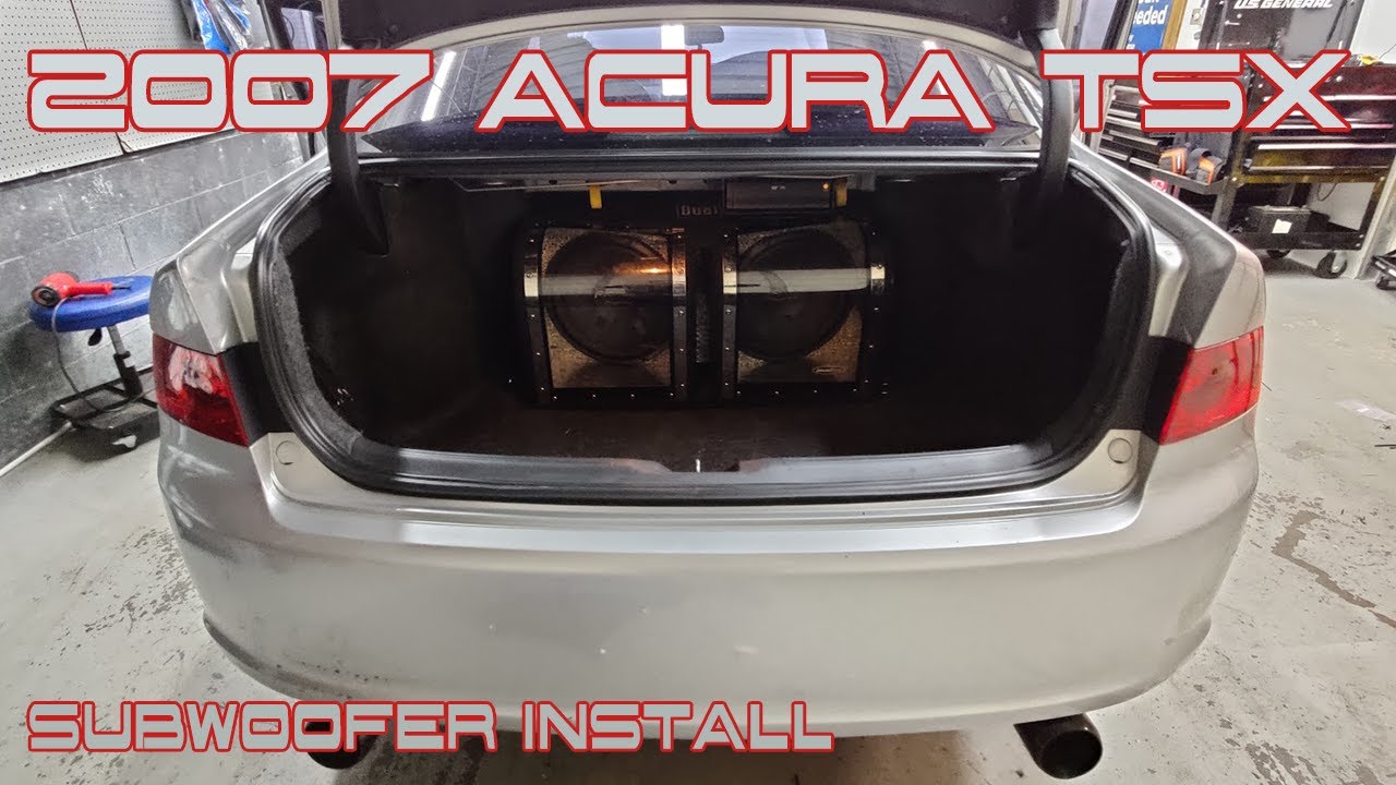 2004 05 06 2007 2008 Acura TSX Aftermarket Установка усилителя сабвуфера — руководство своими руками