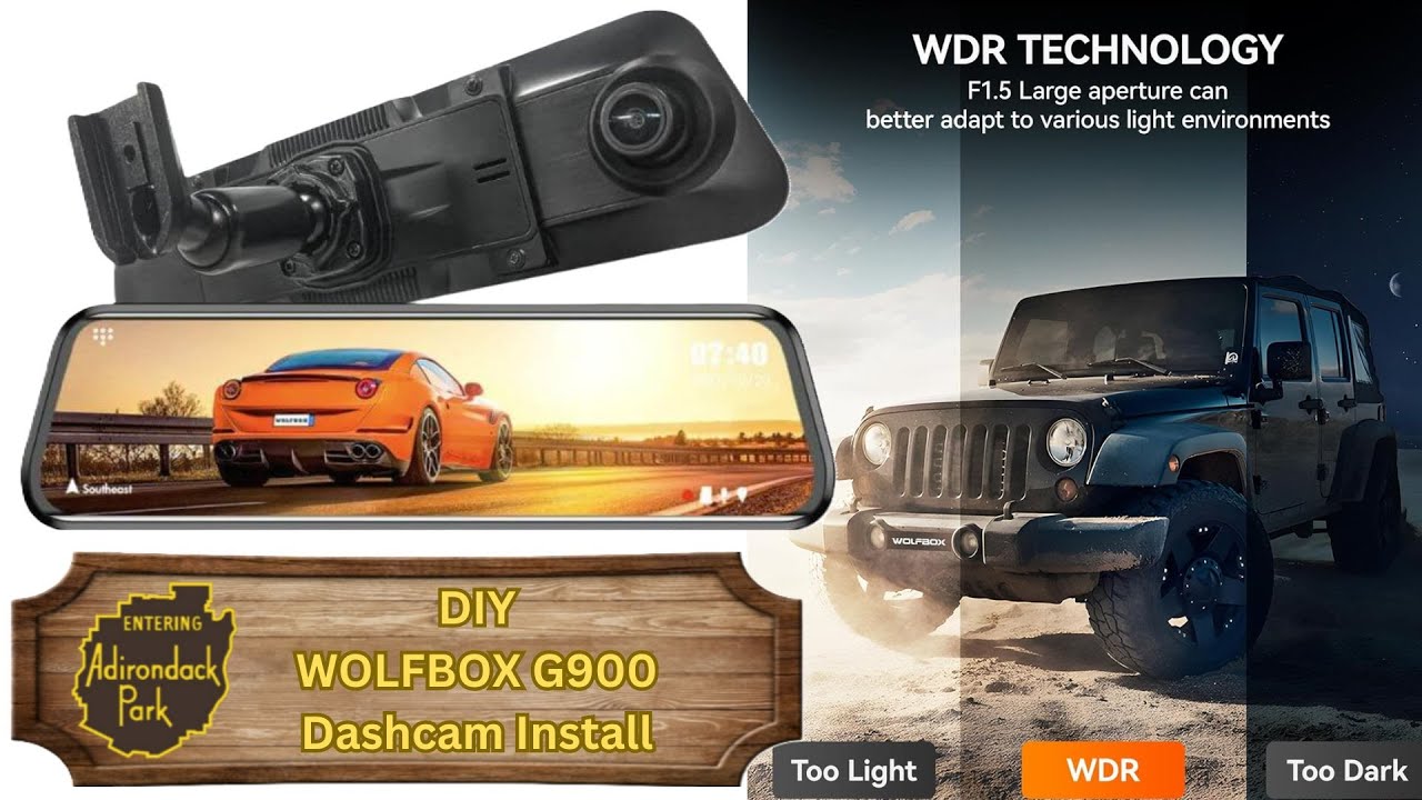 DIY ~ Jeep JK ~ Wolfbox G900 Dashcam Install