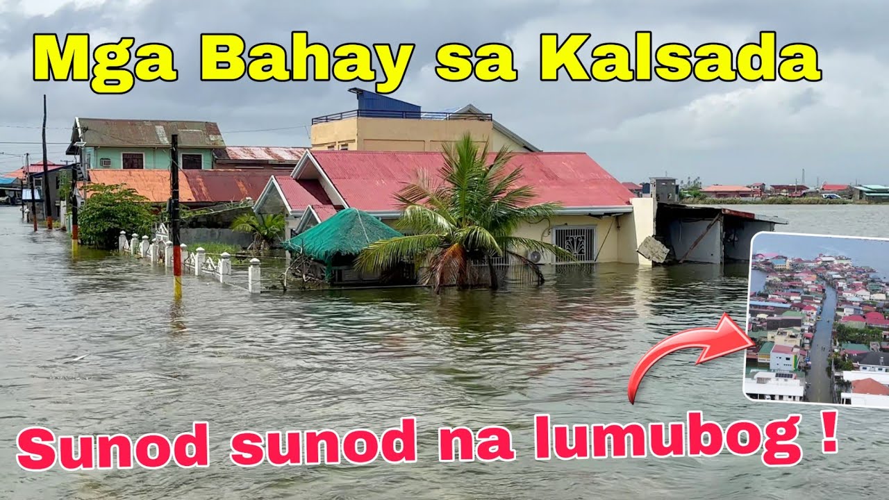 Malalaking Bahay sa Kalsada sunod sunod lumubog ! Nauubos na ? ! Caduang Tete Pampanga !