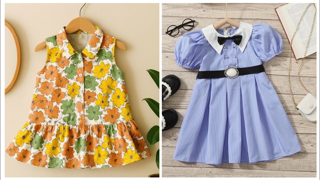 Pretty 😍 stylish baby girl's dresses designing ideas #fashion #babygirlsfrocks 