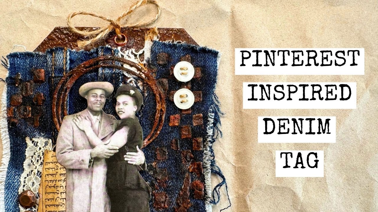 Джинсовая бирка, вдохновлённая Pinterest