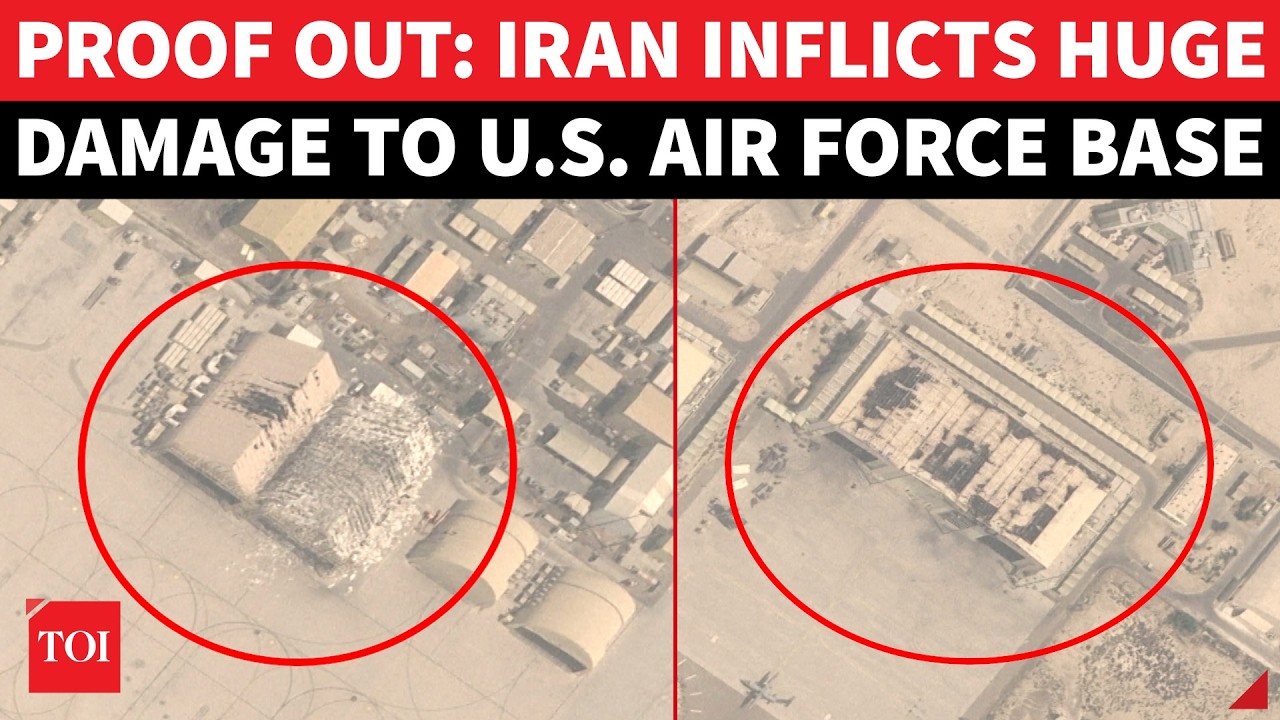 ON CAM: Iran Missiles & Drones DECIMATE F-35 Hangars At US Base In UAE's Al Dhafra Base | WATCH