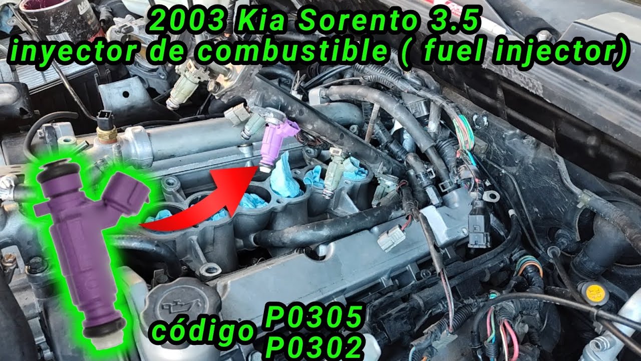 2003 Kia Sorento 3.5 Cómo cambiar Los inyectores de combustible ( How to change fuel injectors )