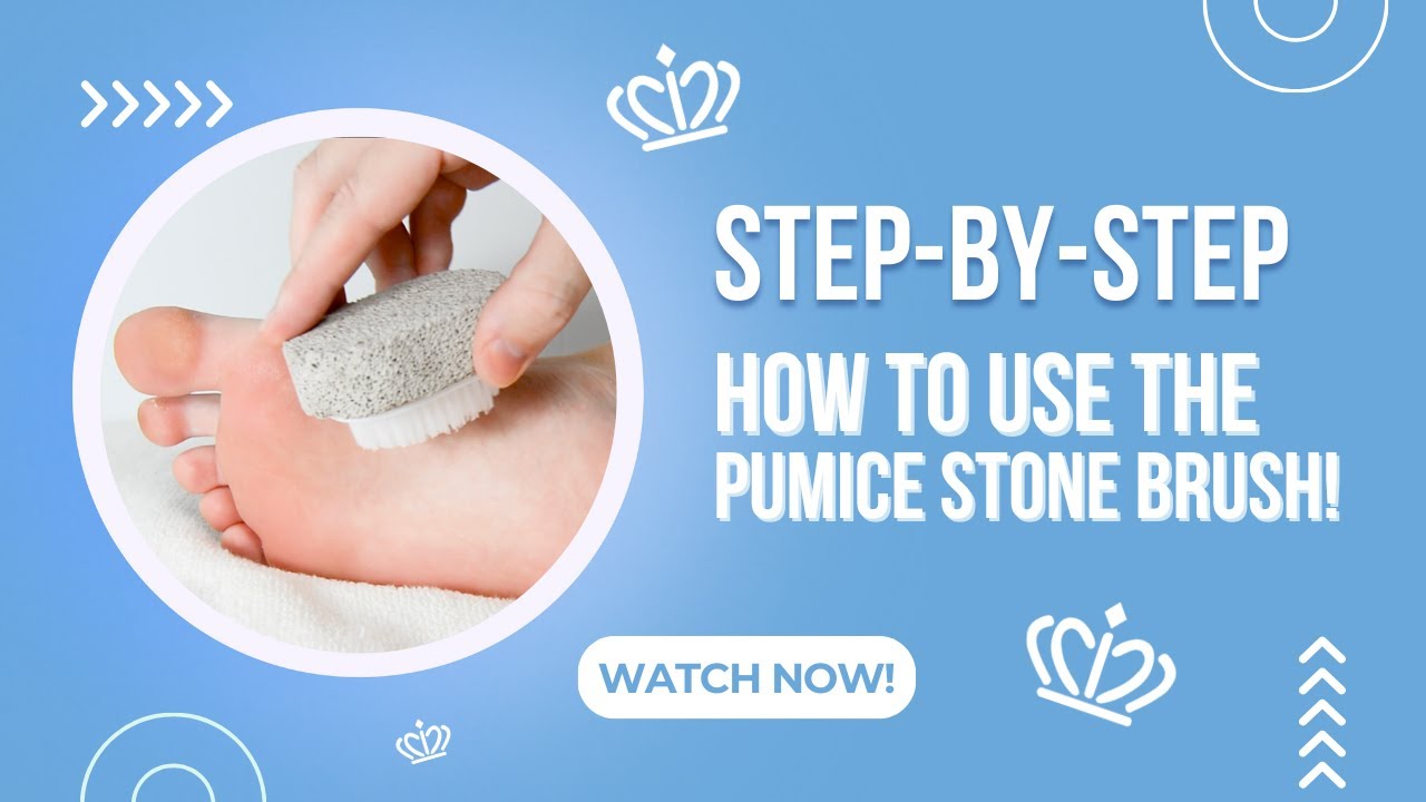 Dry, Calloused Feet and Hands? NEW Pumice Stone Brush with CASTOR OIL!