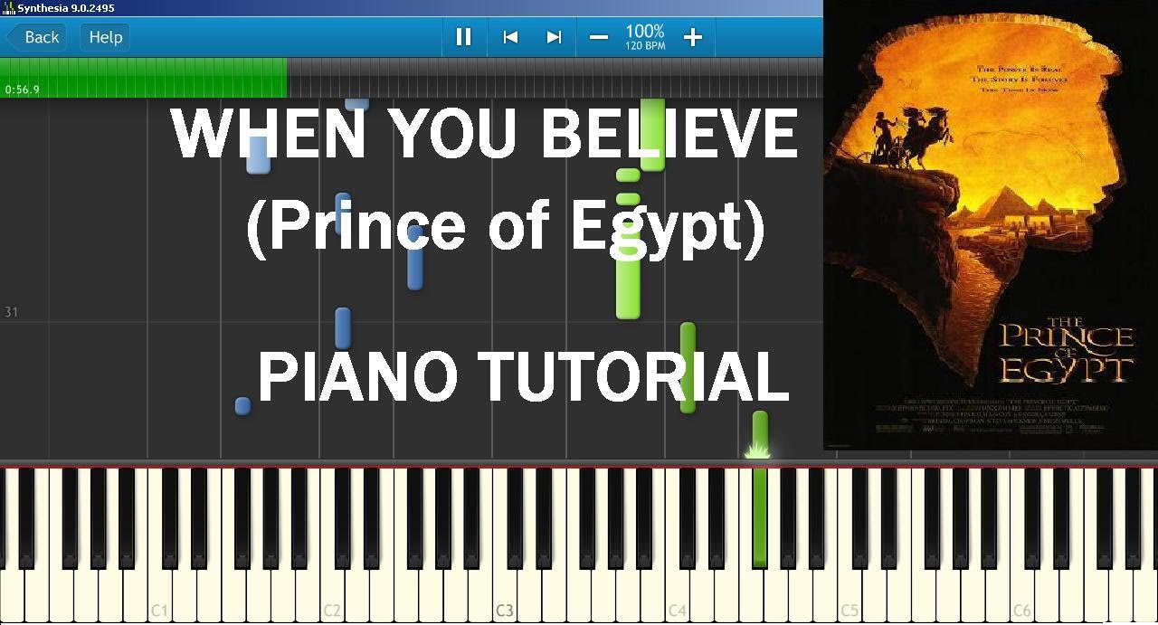 When You Believe (Prince of Egypt) Whitney Houston Mariah Carey - Piano Tutorial