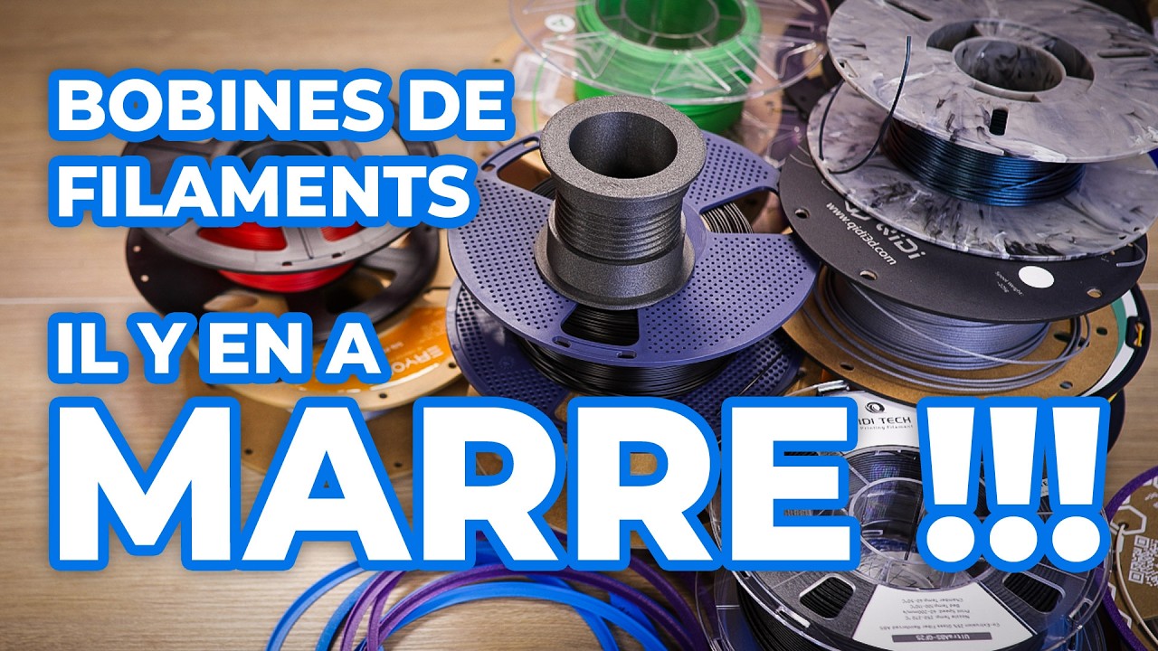 J'en ai marre des bobines de filaments 3d toutes différentes !!!