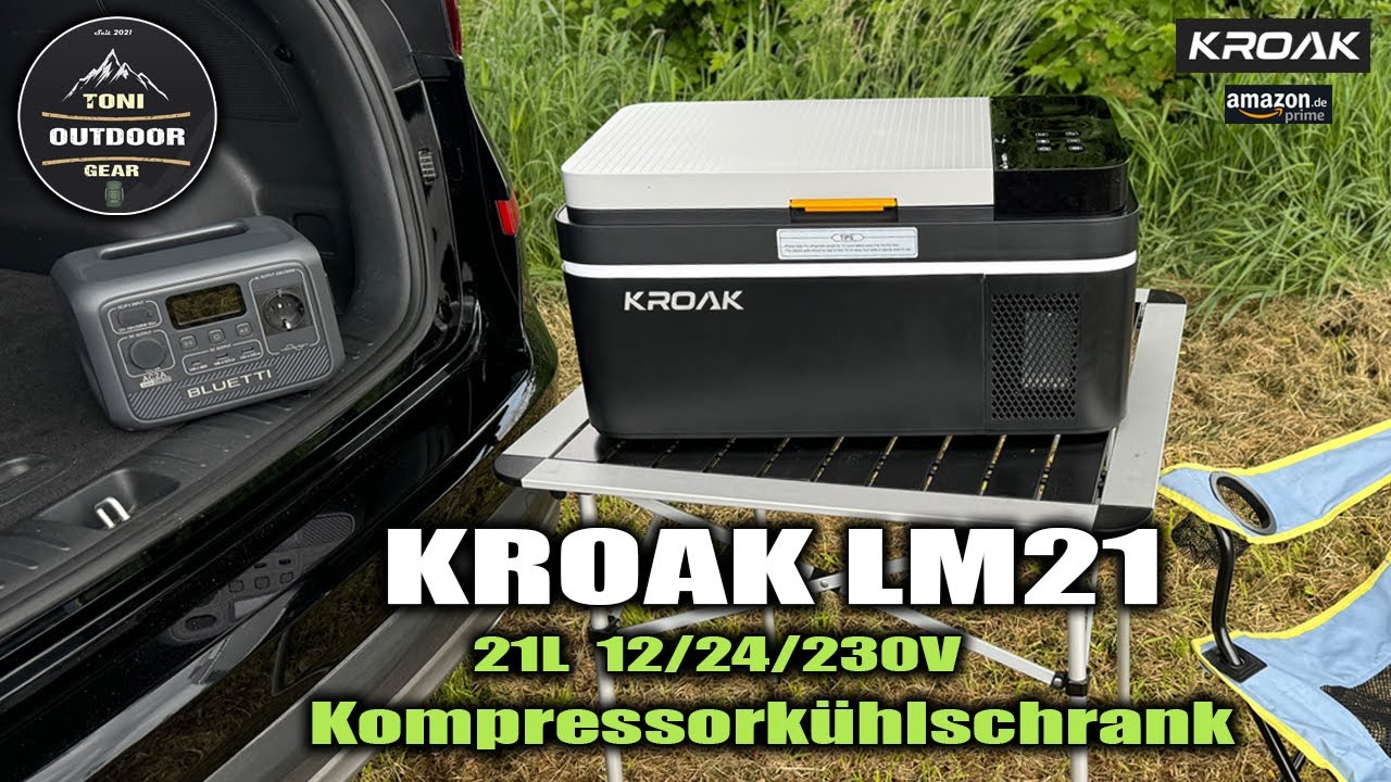 KROAK 21L 12V/24V 230V Kompressor Kühlschrank #kroak #kühlbox #camping #outdoor #HcaloryvonKroak
