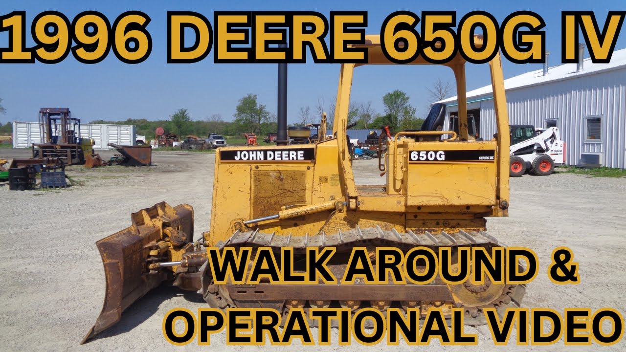 Обзор и видео эксплуатации бульдозера Deere 650G IV 1996 года. 38 900 долларов США