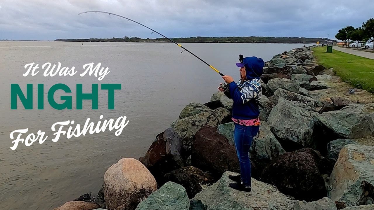 Fishing Into The Night - Gold Coast Seaway
