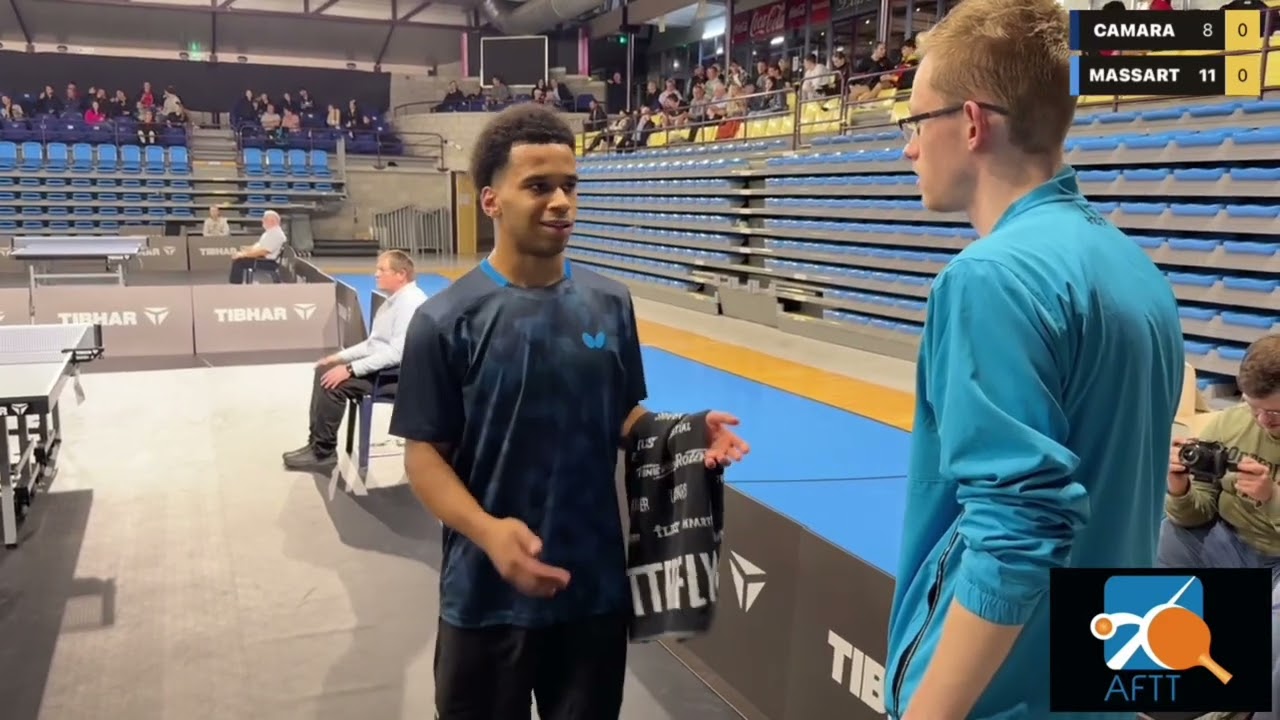 🏓🇧🇪Belgium Open U21 2025 1/2 final 🚹 Alessi Massart (BEL) vs Gabrielus Camara (NL)