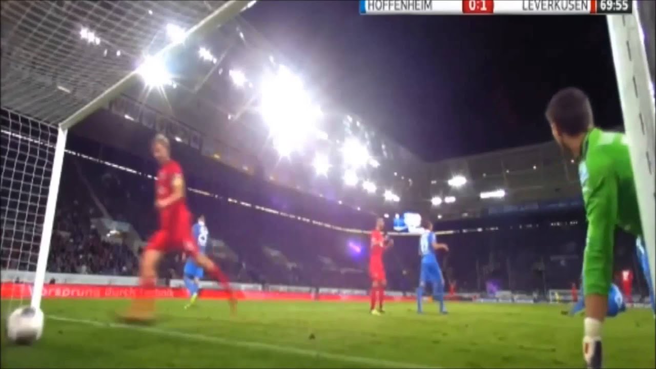 Phantomtor von Stefan Kie&szlig;ling - Hoffenheim - Leverkusen 1:2 (Loch im Netz) [18.10.13]