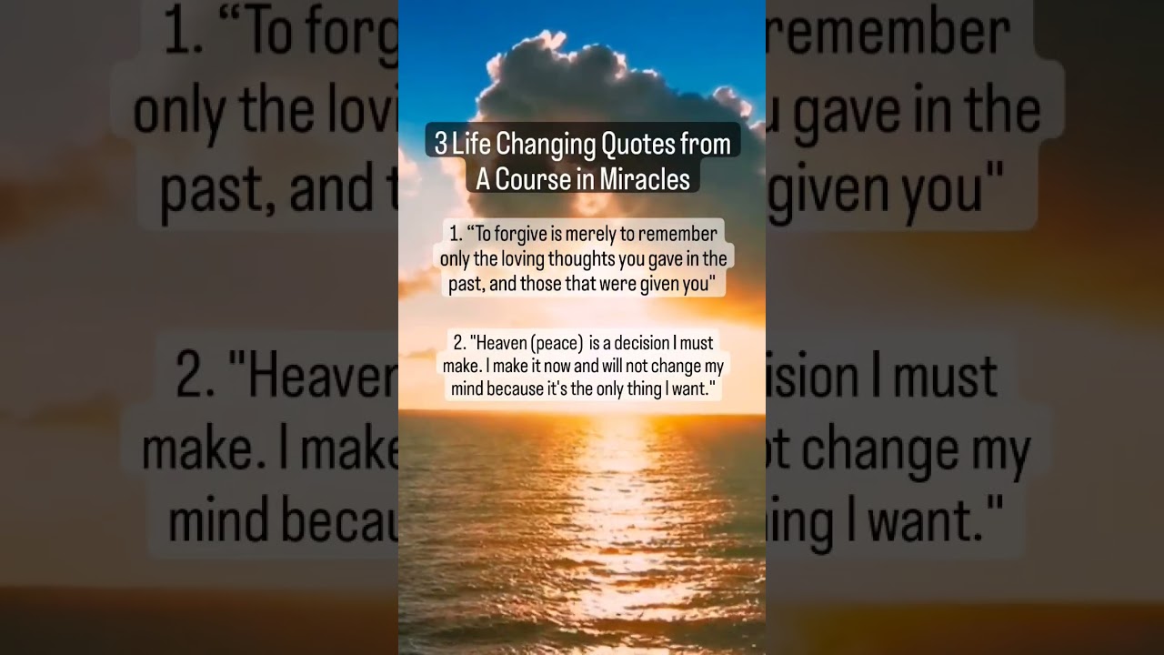 3 Powerful Quotes from A Course in Miracles #acim