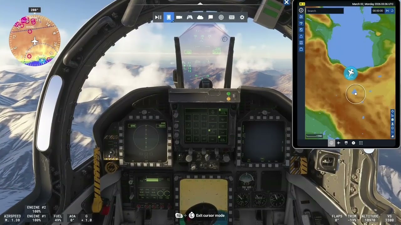 Microsoft flight simulator 2024  Tehran Iran F/18  #msfs2024 #@loosetoothchannel902 #gaming 