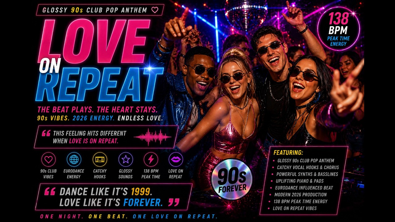Love on Repeat – Glossy 90s Club Pop Anthem