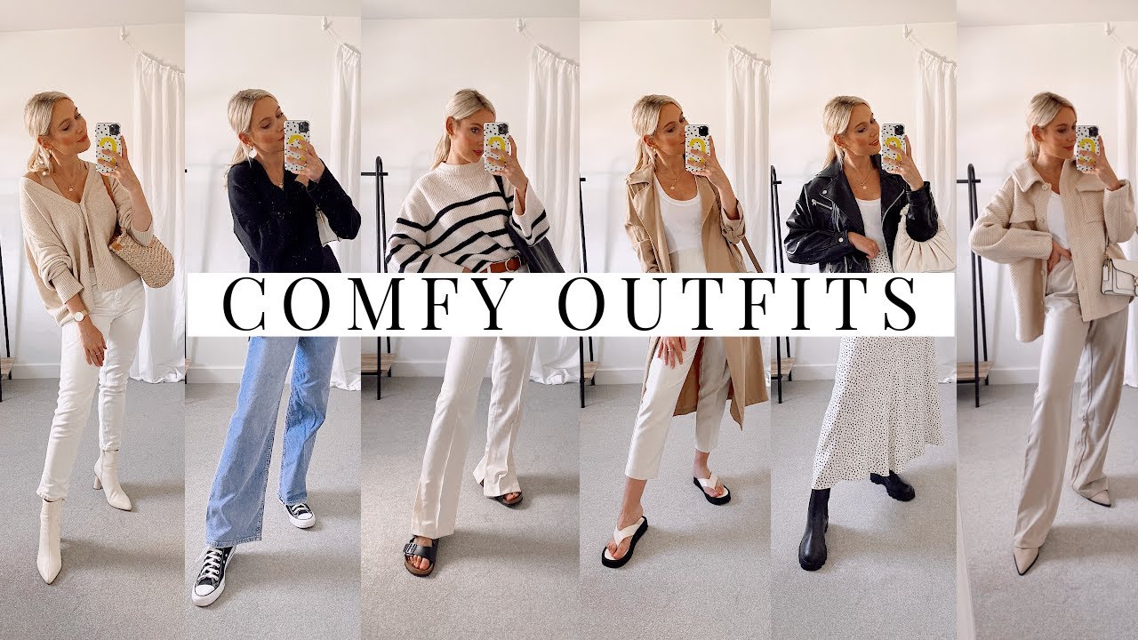 CASUAL COMFORTABLE AUTUMN/FALL OUTFITS!! Zara, Mango, H&M and more!