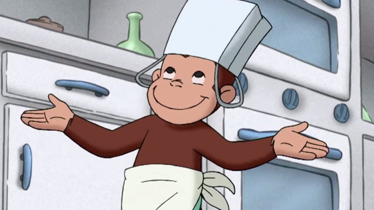 Nicke Nyfiken 🐵 Nicke lär sig Laga Mat 🐵 Tecknad Film för Barn 🐵 Helt Avsnitt
