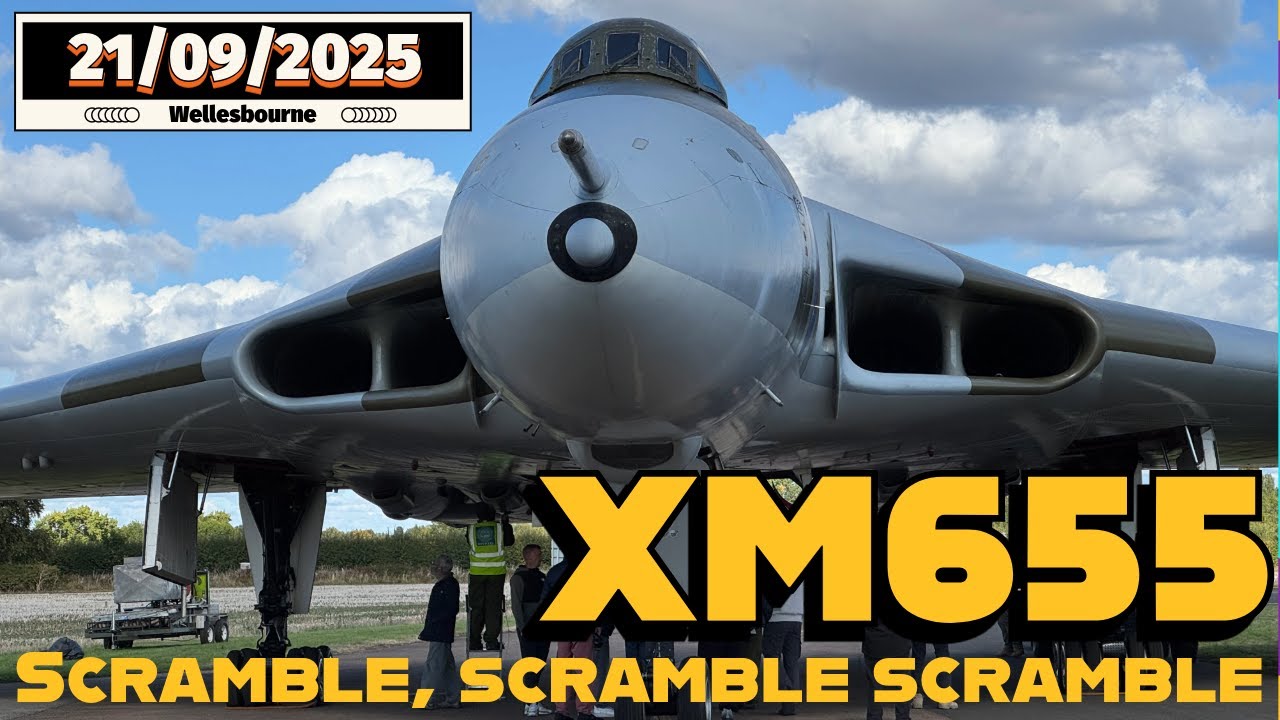 Avro Vulcan XM655 SCRAMBLE, SCRAMBLE, SCRAMBLE - 4 ENGINE RiPPLE START