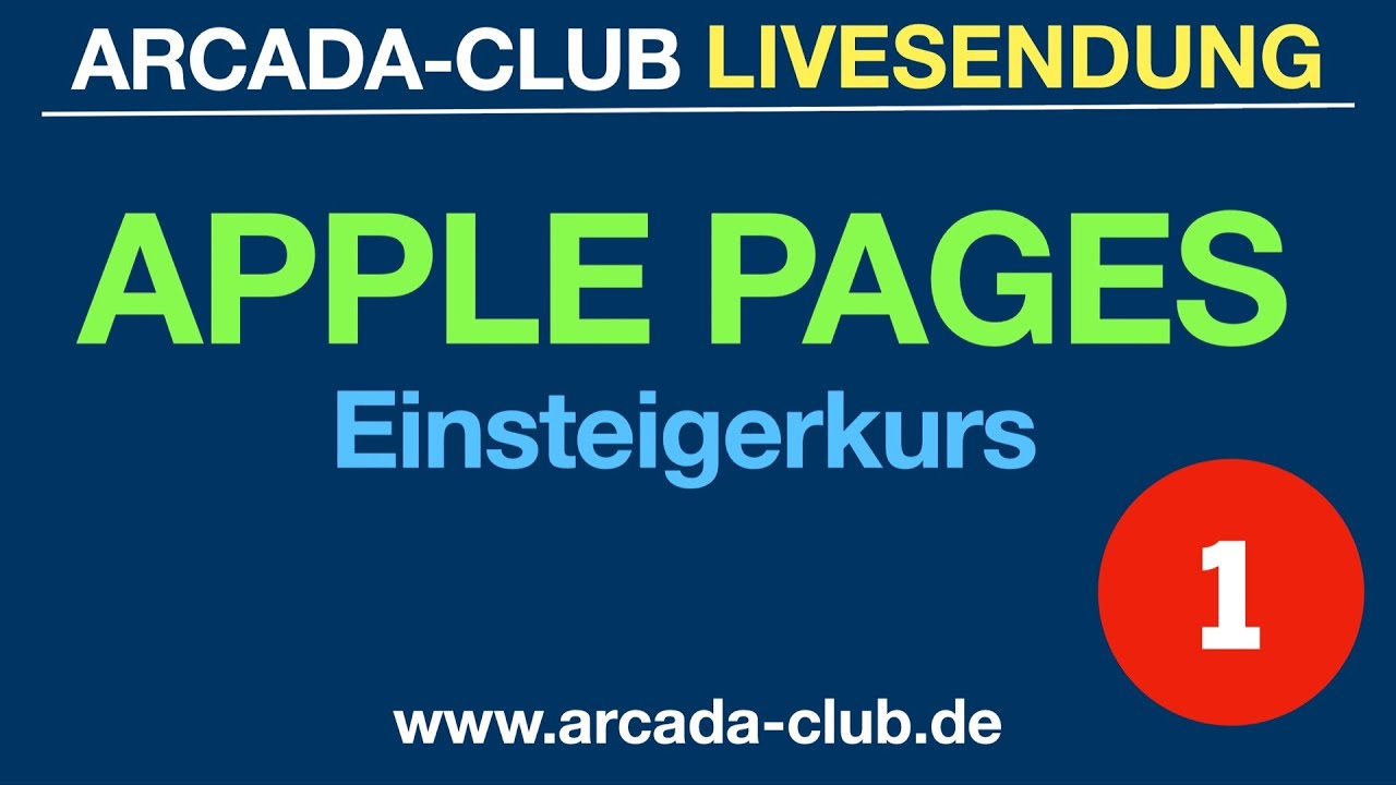 Pages Einsteigerkurs LIVE Teil 1