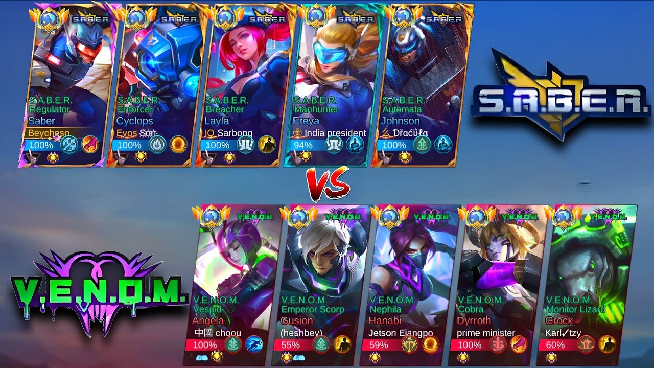 V.E.N.O.M SQUAD VS S.A.B.E.R SQUAD ( who will win? )