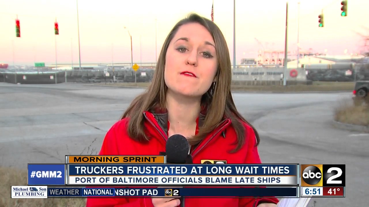 Truck wait times at Port of Baltimore