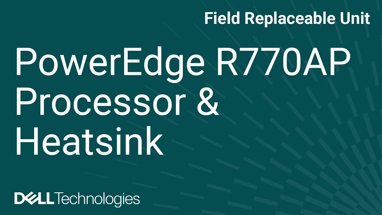 How to replace a heat sink and processor in a PowerEdge R770AP