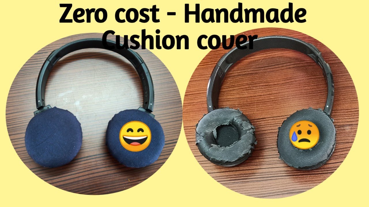 headphone cover making at home, ear pad covers using cotton fabric , ear cushion Protectors