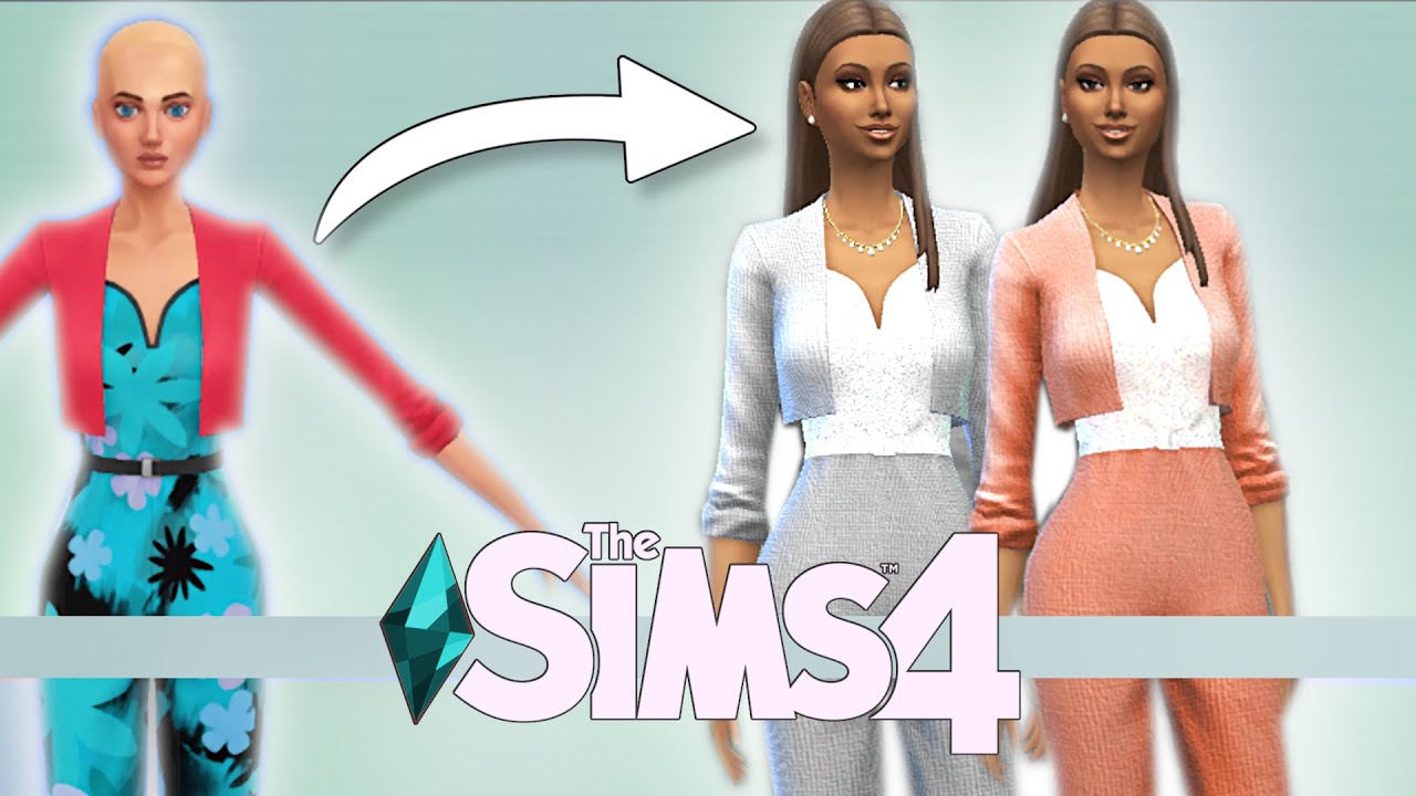 How to Make CC in The Sims 4 | Simple Custom Content Tutorial: Fabric and Glitter Textures