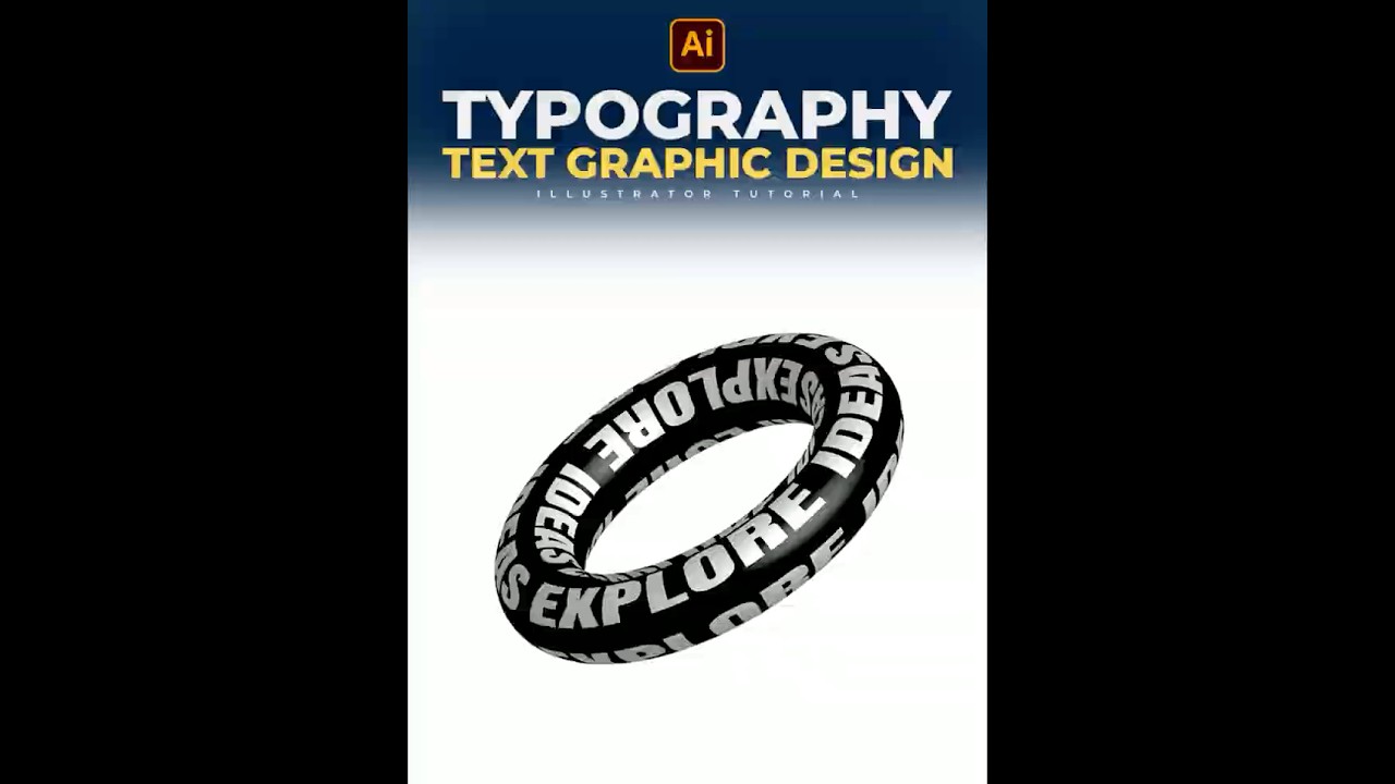 Adobe Illustrator tips to create this typography text graphic design!