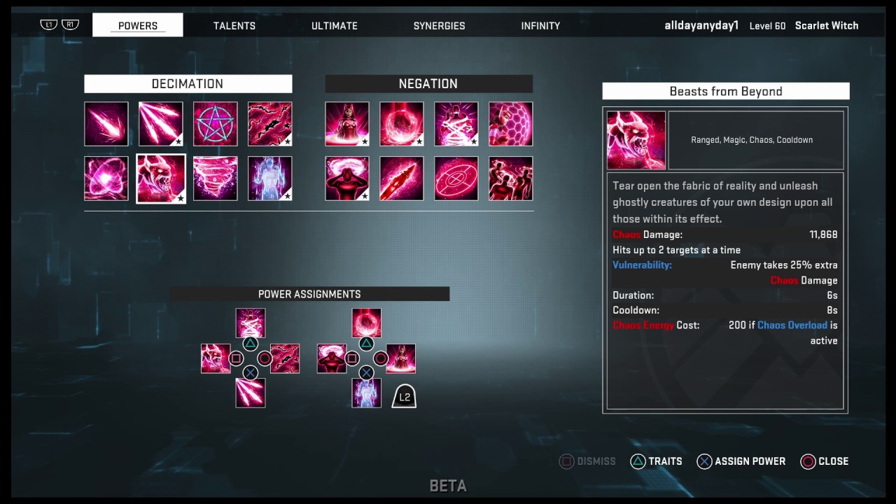 Marvel Heroes Omega PS4 - Build Breakdown - Scarlet Witch
