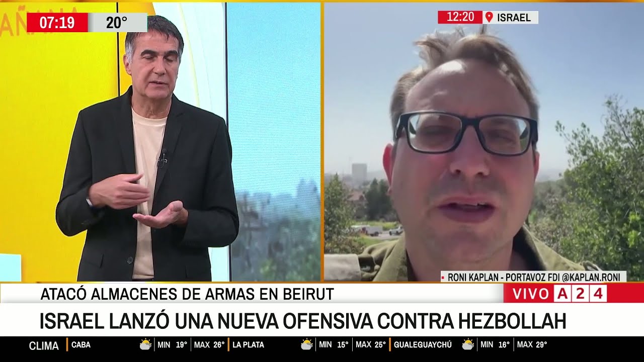 🔴 ISRAEL LANZÓ UNA NUEVA OFENSIVA CONTRA HEZBOLLAH: ATACÓ ALMACENES DE ARMAS EN BEIRUT
