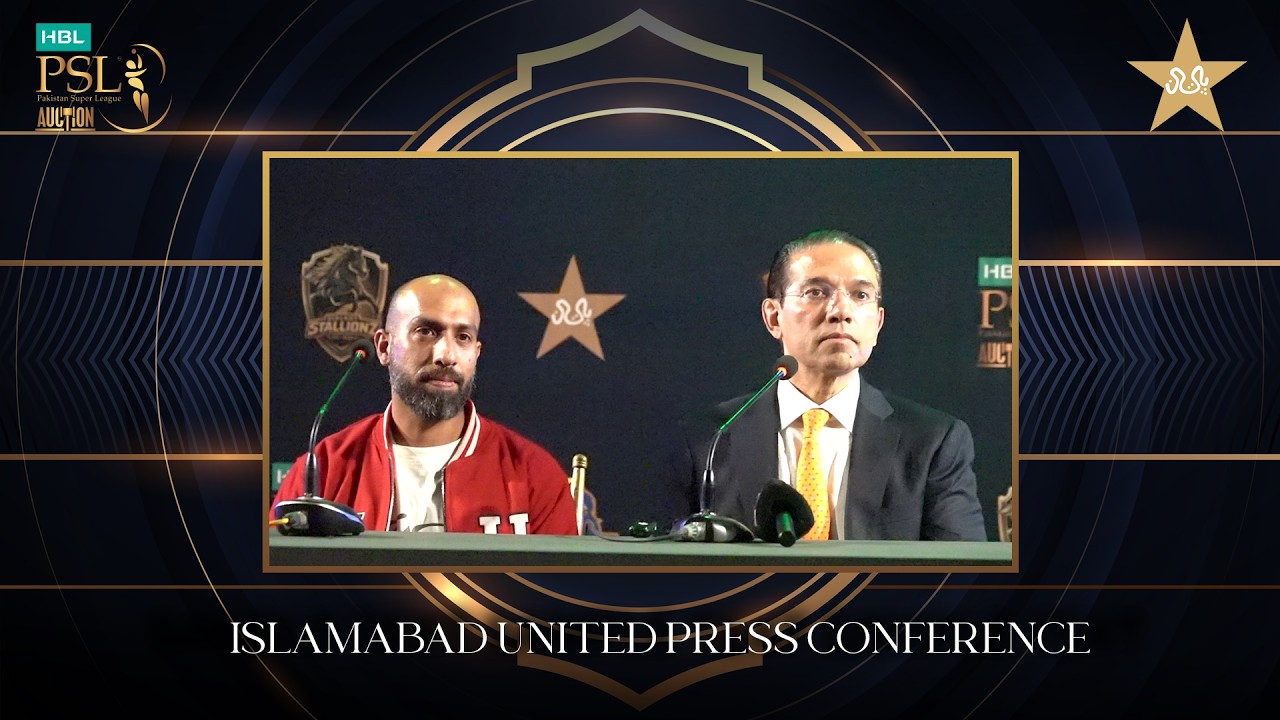 Islamabad United Press Conference | HBL PSL Player Auction 2026 | MX1H