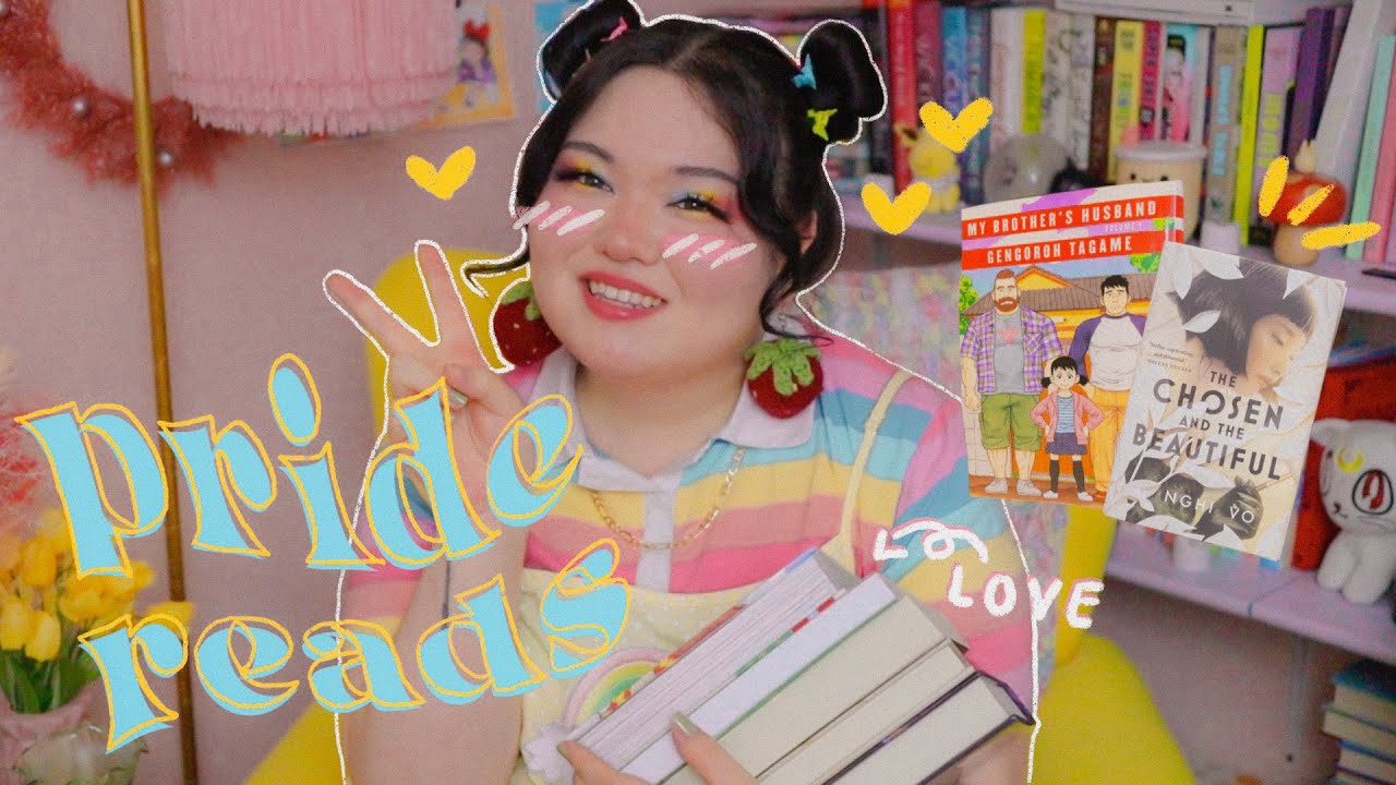 the books i'm reading for pride month 🏳️‍🌈  from YA to fantasy to manga