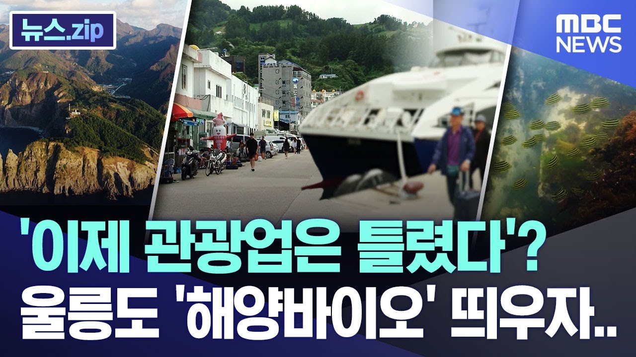 '이제 관광업은 틀렸다'? 울릉도 '해양바이오' 띄우자..  [뉴스.zip/MBC뉴스]