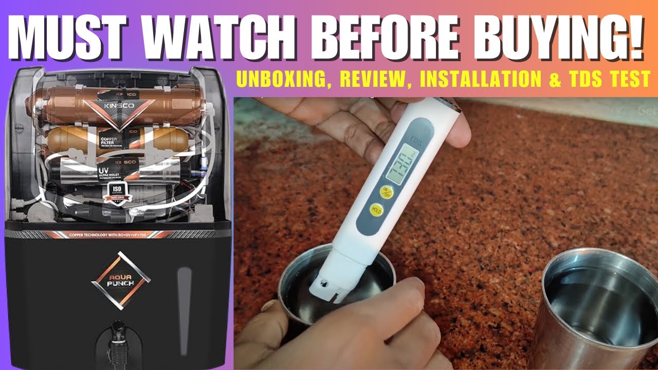 Kinsco Aqua Water Purifier Unboxing, Review, Installation & TDS Test