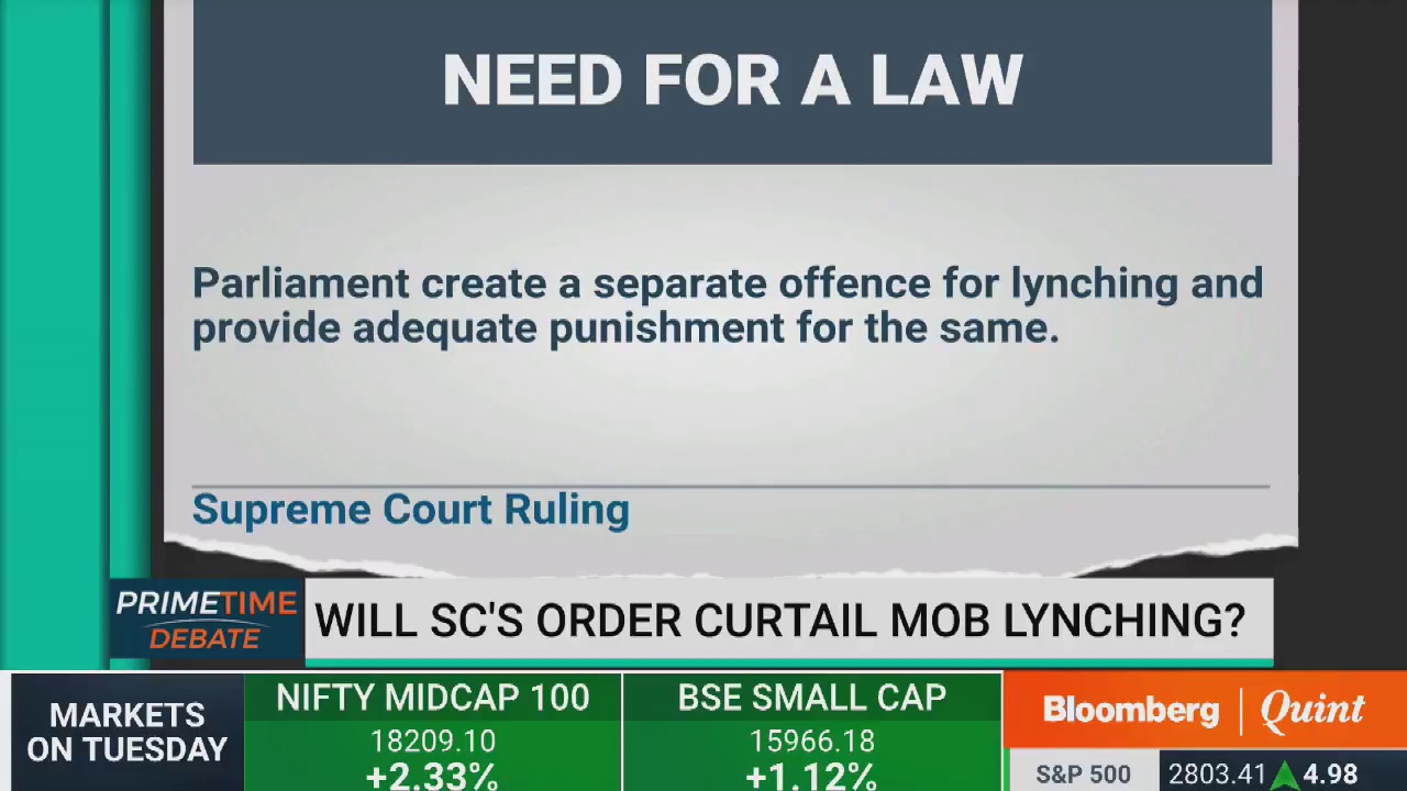 Primetime Debate: Mob Lynching - Supreme Court Seeks Government Action