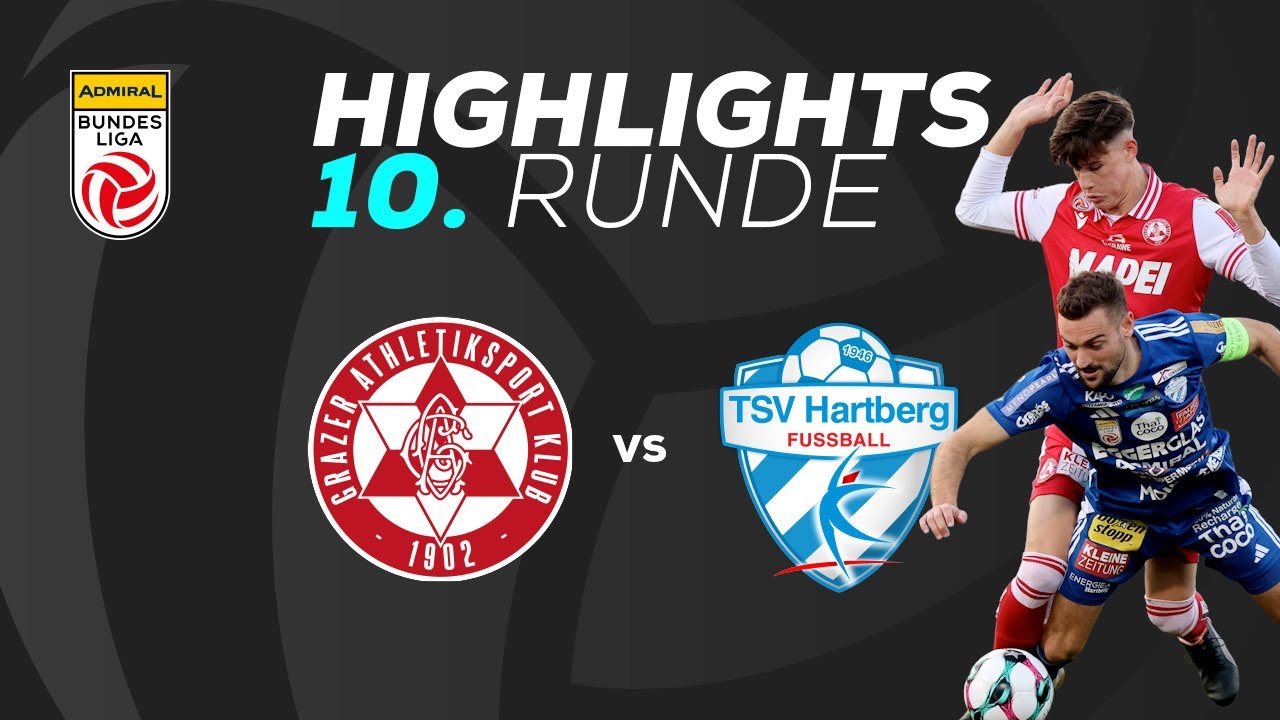 GAK 1902 - TSV Egger Glas Hartberg 10. Runde ADMIRAL Bundesliga 2025/26