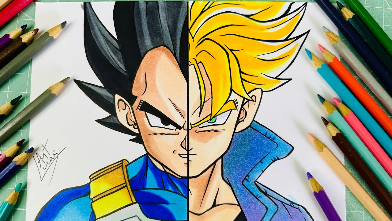 Como Desenhar o Vegeta / Trunks - Passo a passo