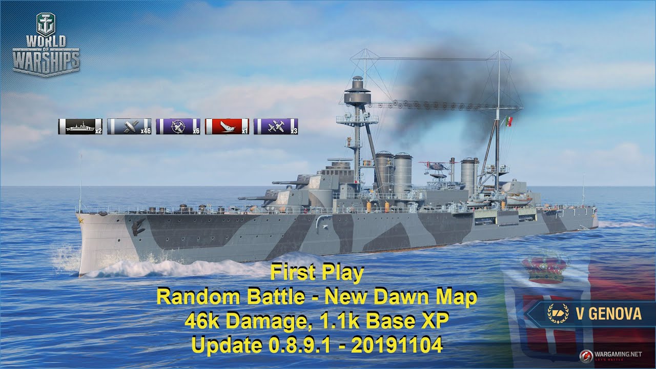 World of Warships - First play - Genova - The worse ship to play in WoWS