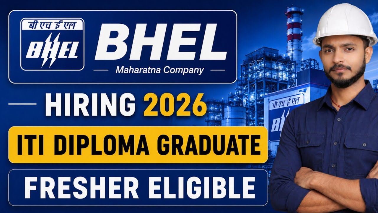 BHEL Apprentice Recruitment 2026 | ITI, Diploma & Graduate | Apply Online