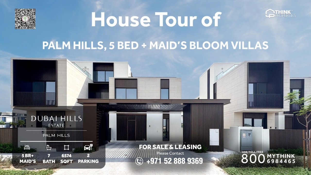 PALM HILLS 5 BR BLOOM VILLA | DUBAI HILLS ESTATE | EMAAR #palmhills #dubaihousetour #emaar