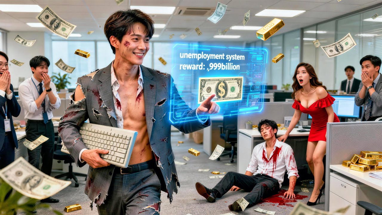 Low-level employee get layoff,He can get $999 million by violently beating up his boss！#movie