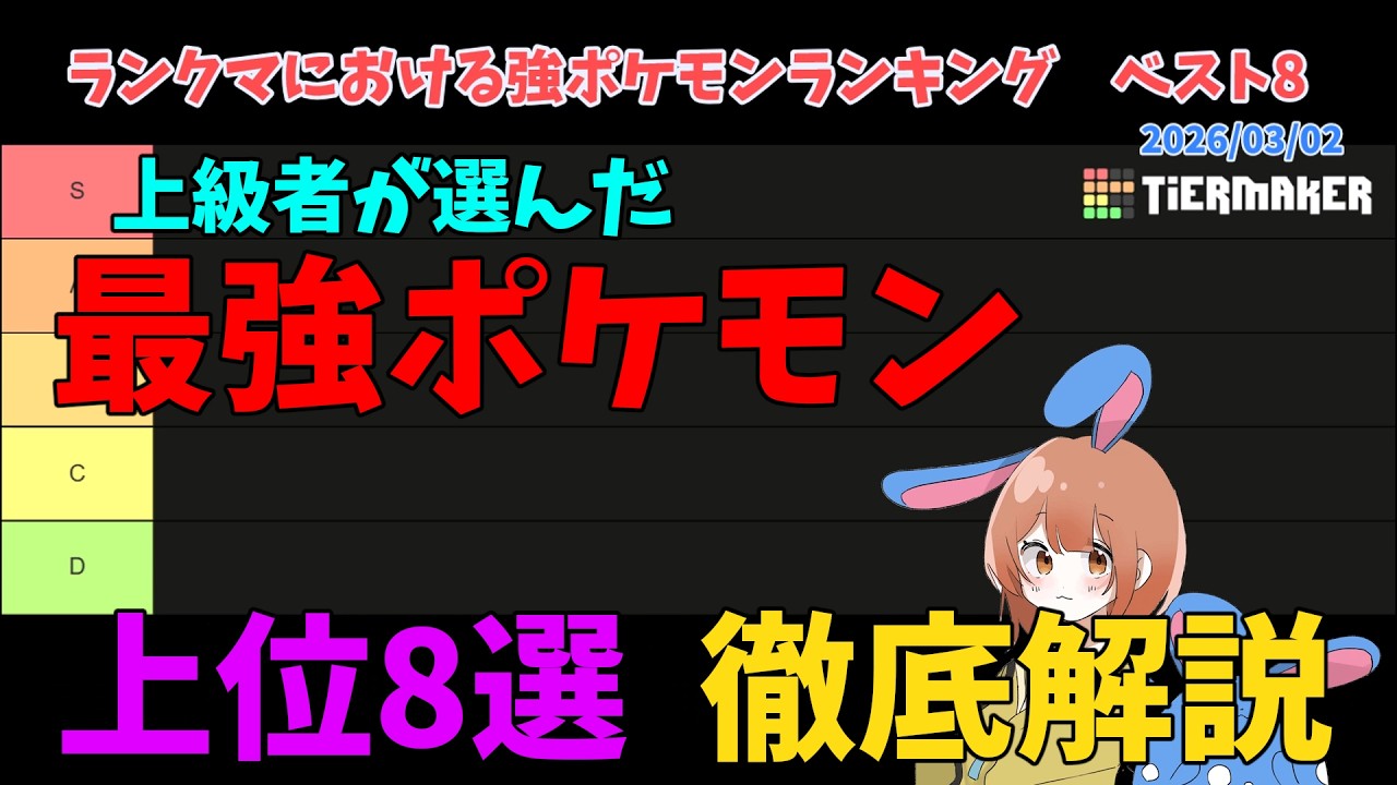 現環境の最強ポケモンたちをランキング形式で８匹選んで徹底解説！の巻【ポケモンユナイト】【詳細解説1089】