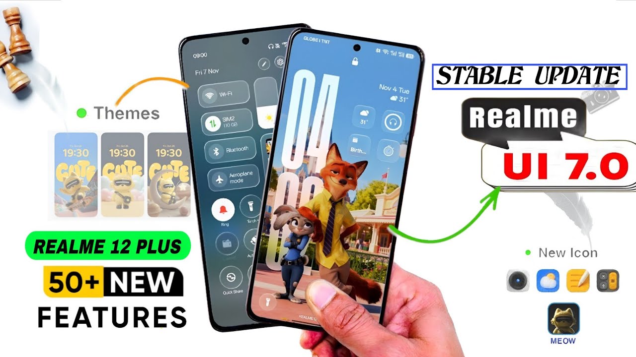 Realme 12 Plus Realme UI 7.0 with Android 16 Stable Update - Big Changes 50+ New Features Explained⚡
