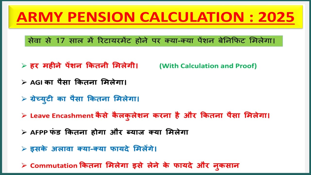 Pension Calculation 2025 II Pension कैसे निकले और क्या  क्या फायदे मिलते है #pensioncalculation