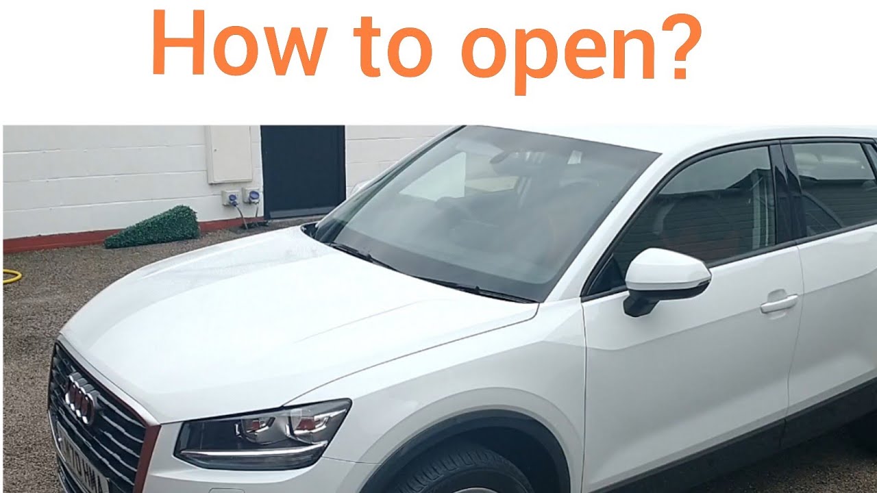 How to open Bonnet Hood on Audi Q2