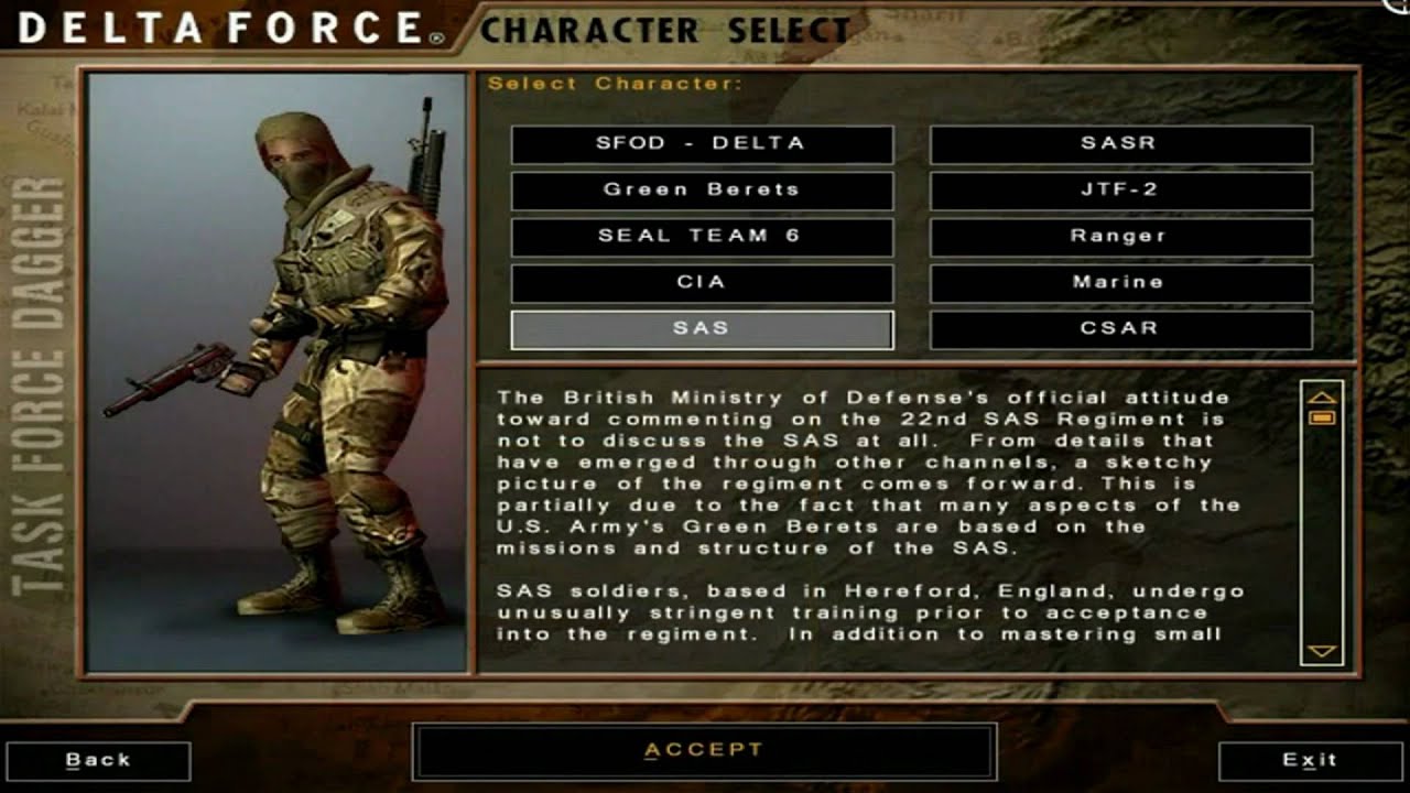 Menu Music - Delta Force 4 - Task Force Dagger  | Full HD | 1080p