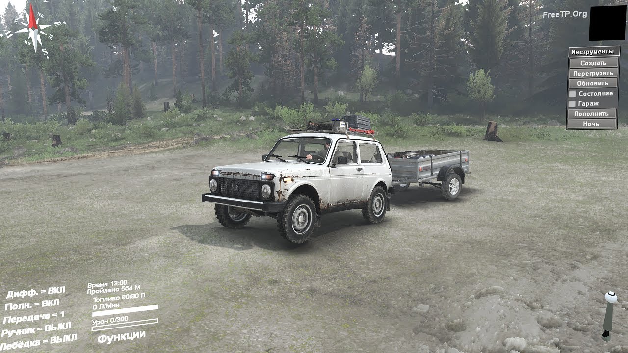 Spintires - Мод на ВАЗ-2121 (03.03.16 ver)