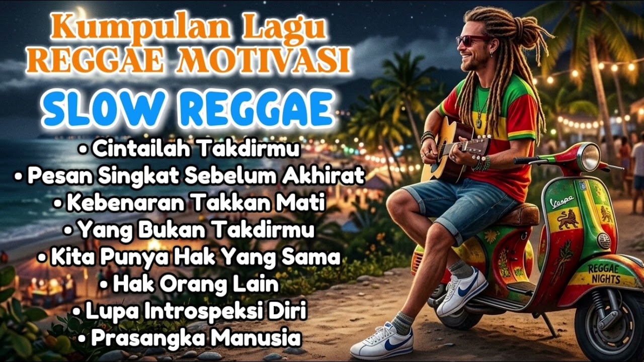 Kumpulan Lagu Reggae Motivasi - Teman Santai | Slow Reggae 🌴🌅🌊🎸🎶